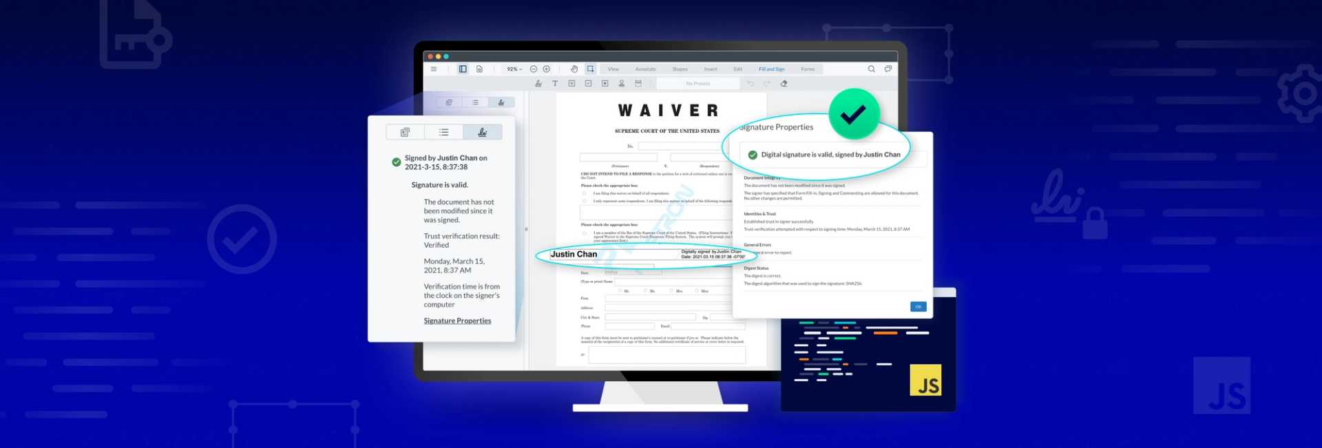 Validate Digital Signatures in PDFs Using JavaScript | Apryse