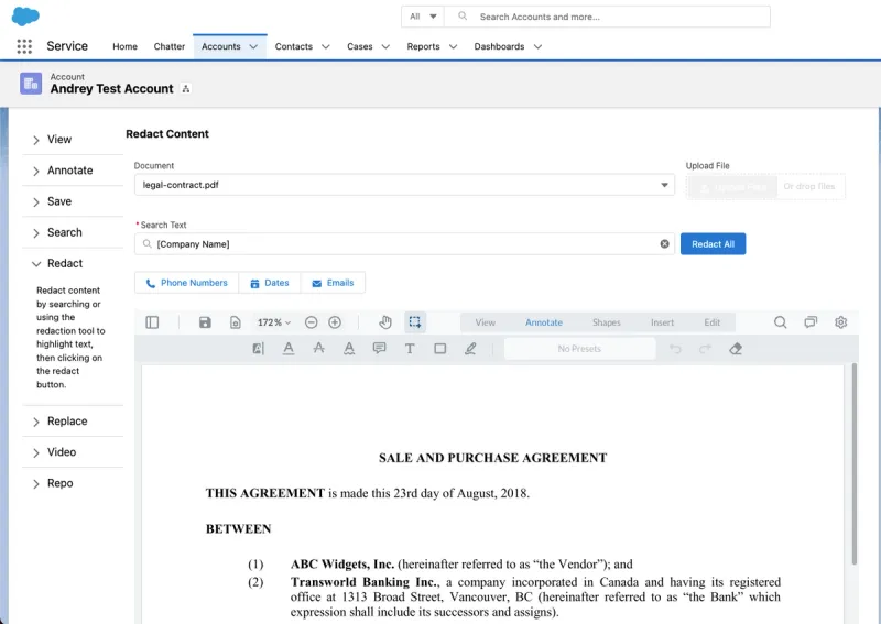Apryse’s WebViewer plugs right into your Salesforce application