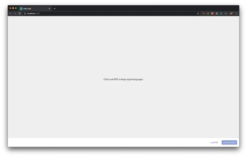 Basic Layout of Application
