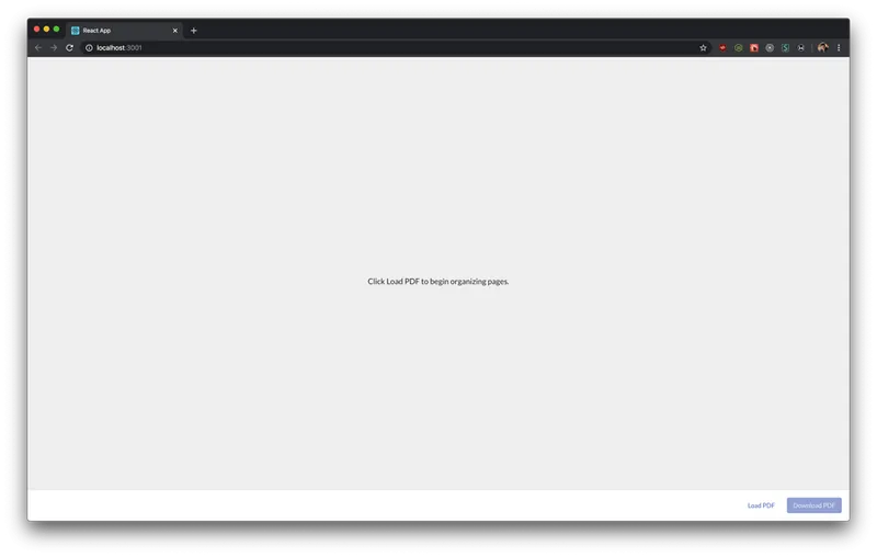Basic Layout of Application