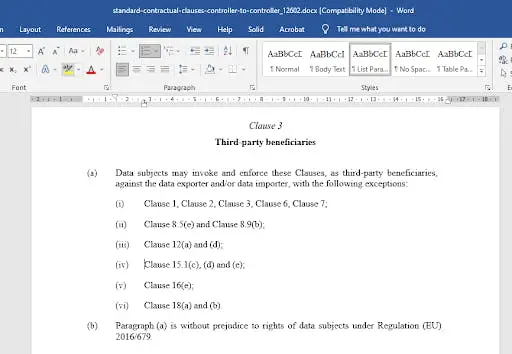 The DOCX copy successfully edited in Word.