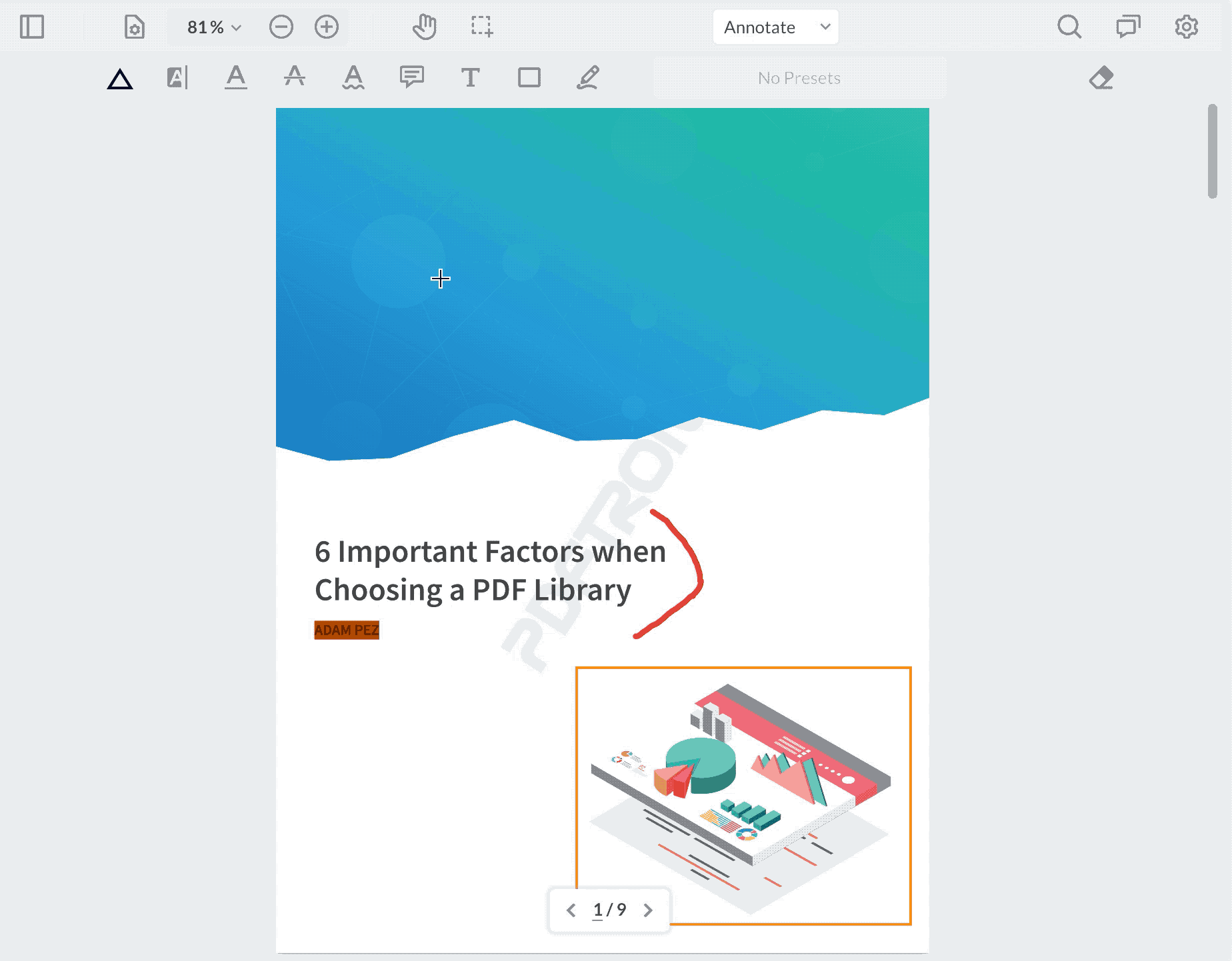PDF custom annotations