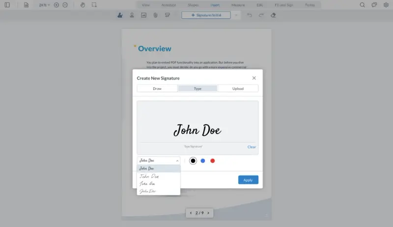 Choose a signature style!