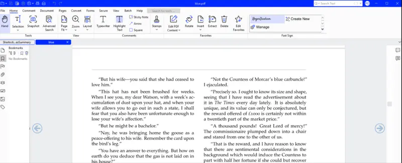 Figure 9- GoToR links result in new tabs opening in Xodo PDF Studio
