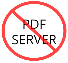 no PDF server image