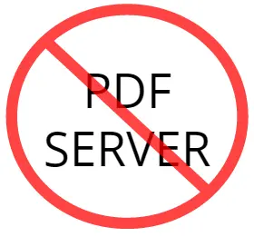 no PDF server image