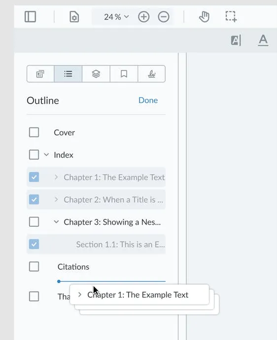 New UX for JavaScript PDF Text Editing, Bookmarks, and Outline Editing ...