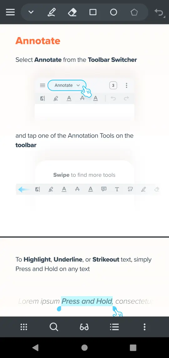 View of UX improvements to WebViewer UI
