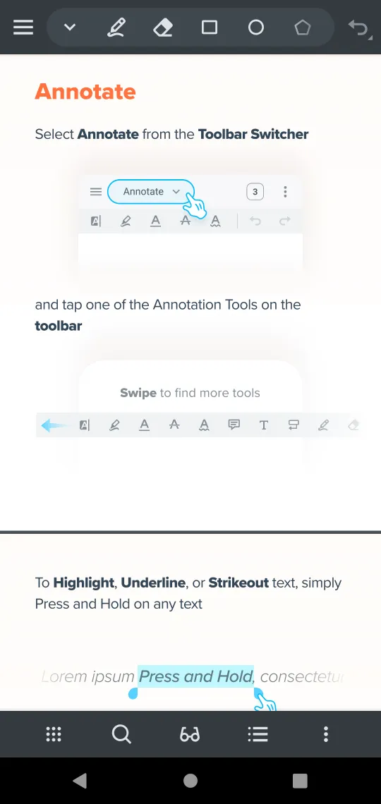 View of UX improvements to WebViewer UI