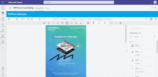 MS Teams viewer project final resut.