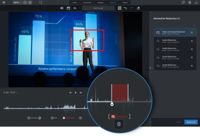 Audio redaction