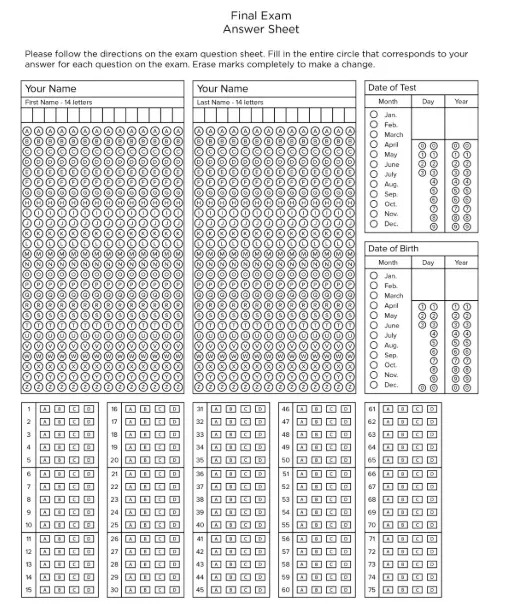 Final Exam Sample