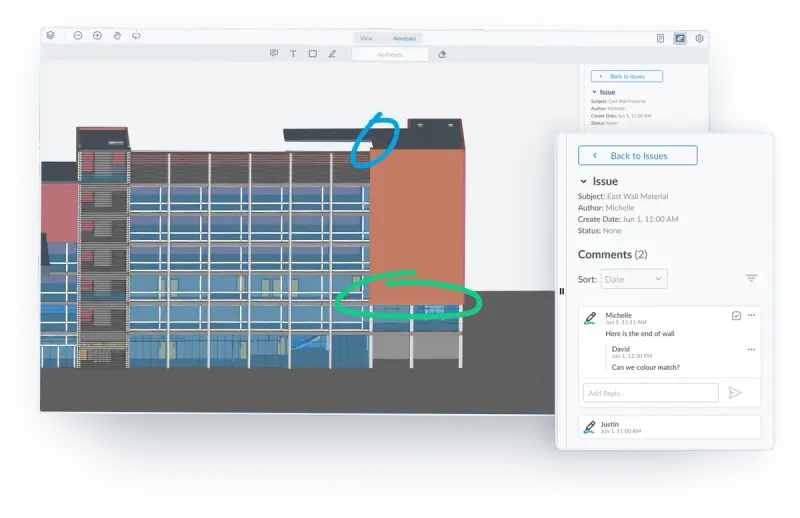 webviewer bim concept of issues for reviews