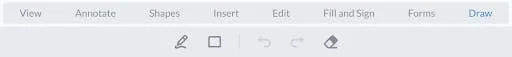 A custom draw tool group in the WebViewer ribbon after its customization.