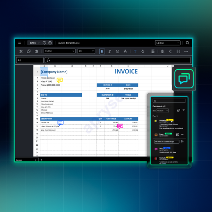 Spreadsheet Editor Adds Threaded Comments: One Review Experience Across PDF, DOCX, and Excel