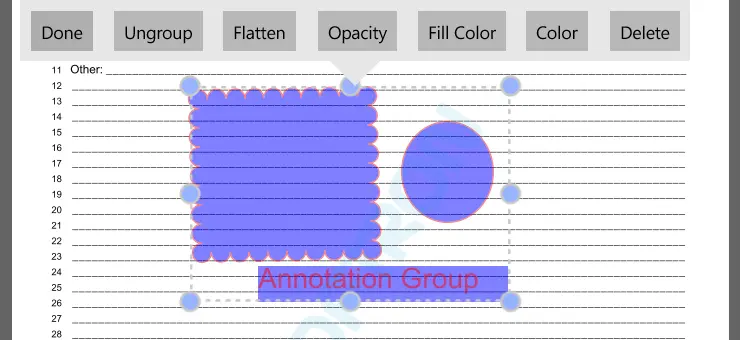 Edit an existing Annotation Group