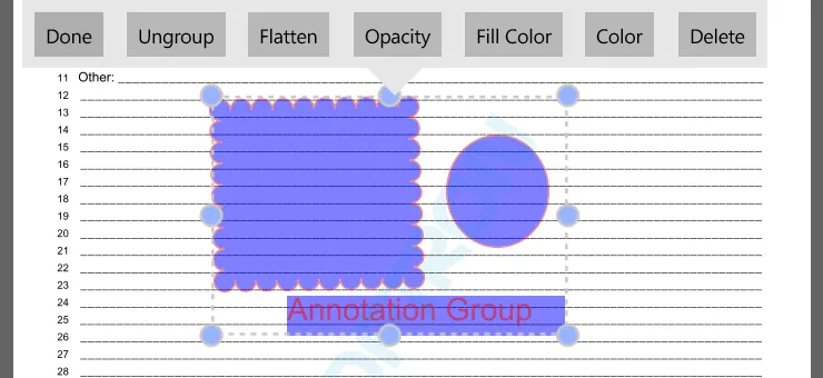 Edit an existing Annotation Group