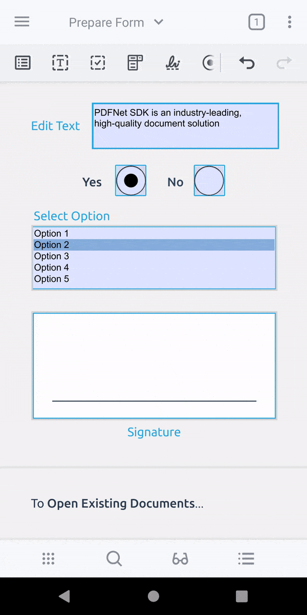Signature Widget
