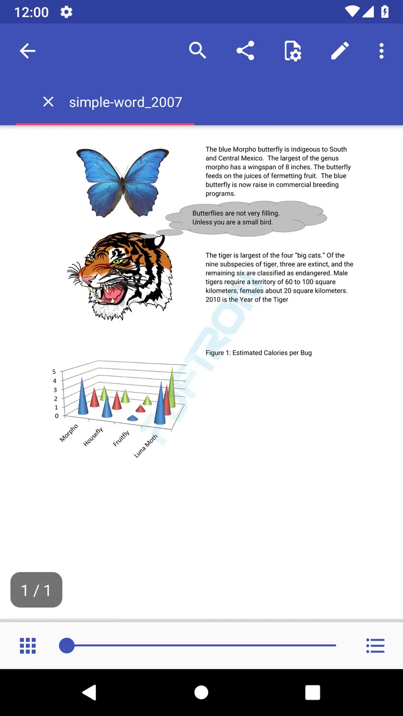 PDF SDK checklist, image, and Office viewer in android app