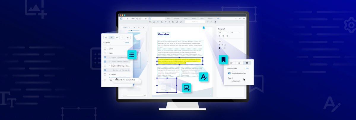 New UX for JavaScript PDF Text Editing, Bookmarks, and Outline Editing ...