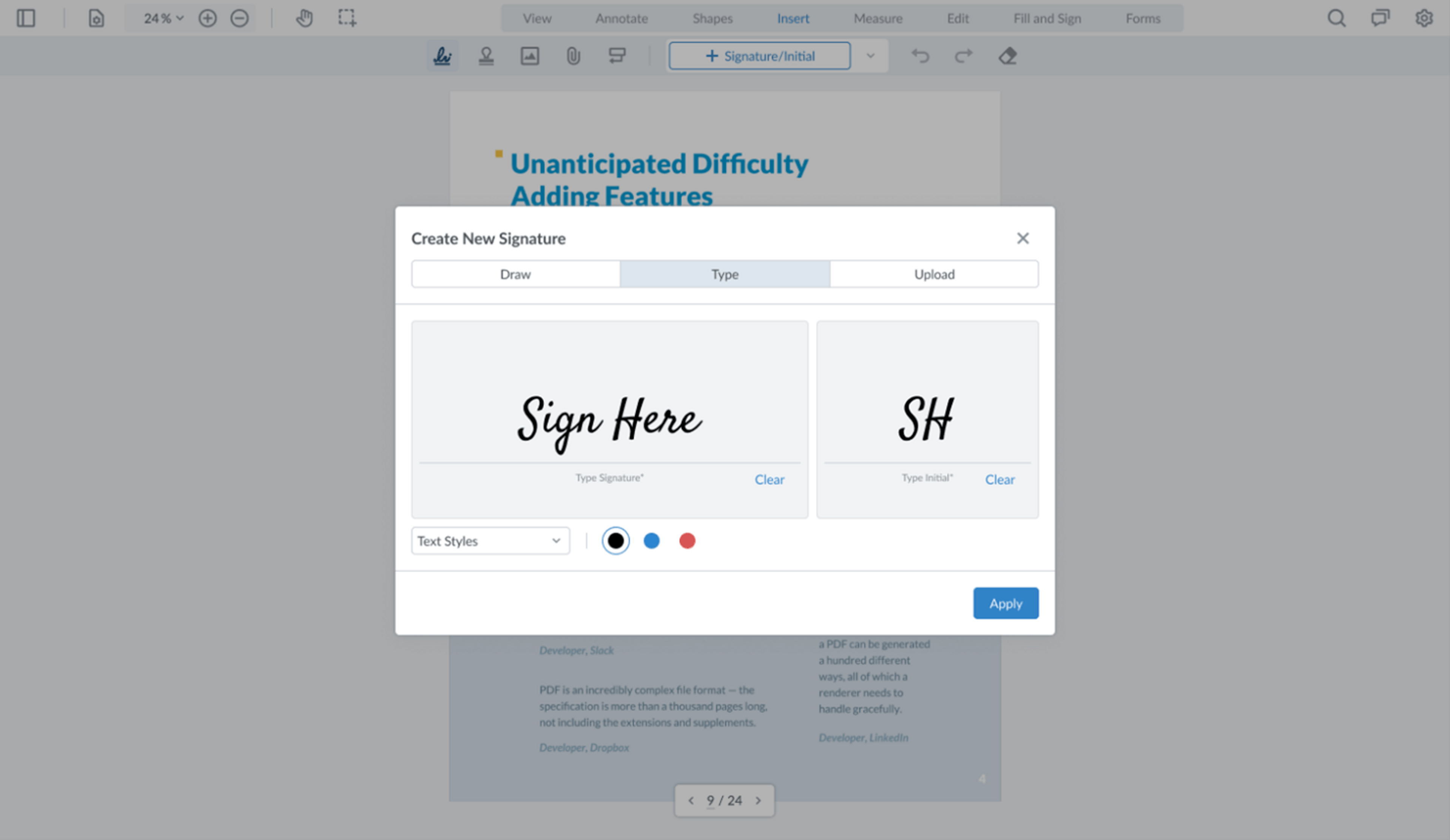 Create Initials Signature Create Easy Signature Workflows | Apryse