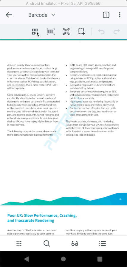 Android barcode generator