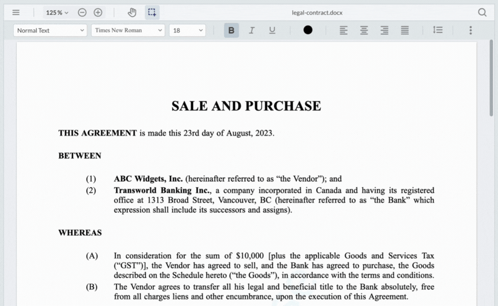 JavaScript DOCX Editor SDK for WebViewer | Apryse