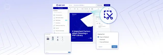 Introducing Support for Viewing and Editing PDF Portfolios and a New Snipping Tool in Apryse WebViewer 10.4