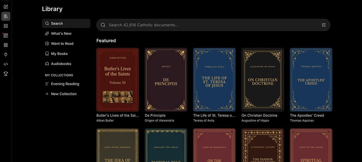 The new library search in Magisterium AI
