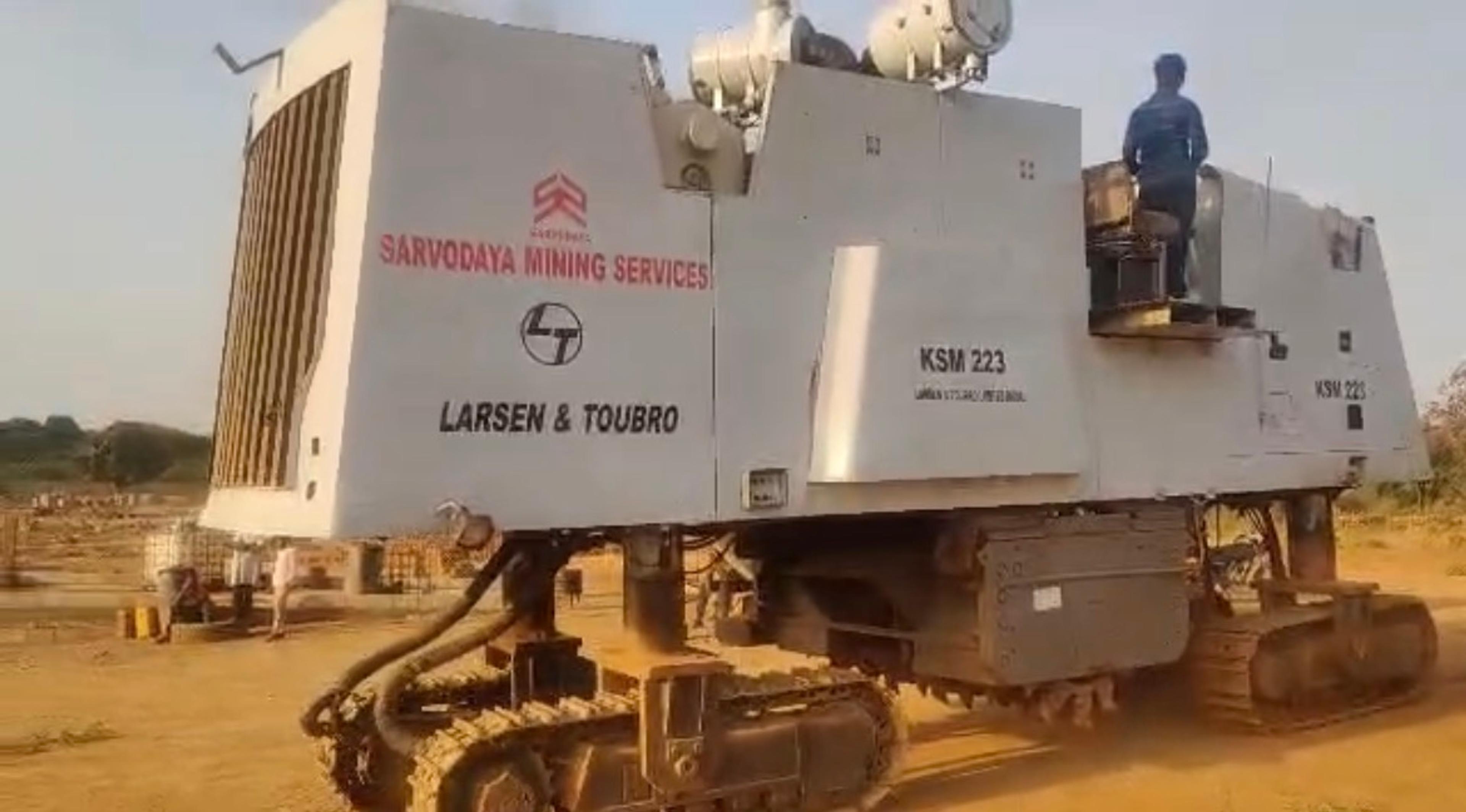 Arrival of Surface Miner at Minim Martap