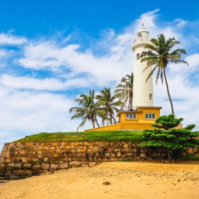 Historic Galle Fort and colonial streets along Sri Lanka's southern coast