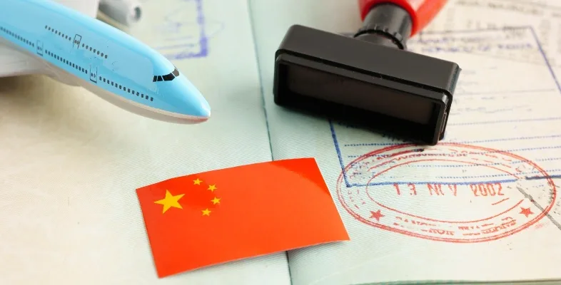 Travellers visiting famous attractions in China