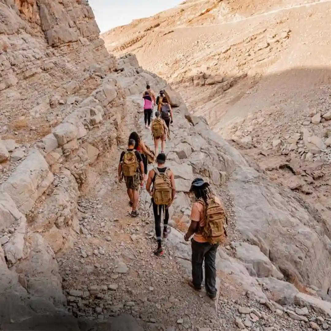 Mountain adventure trekking and scenic viewpoints in Ras Al Khaimah mountains