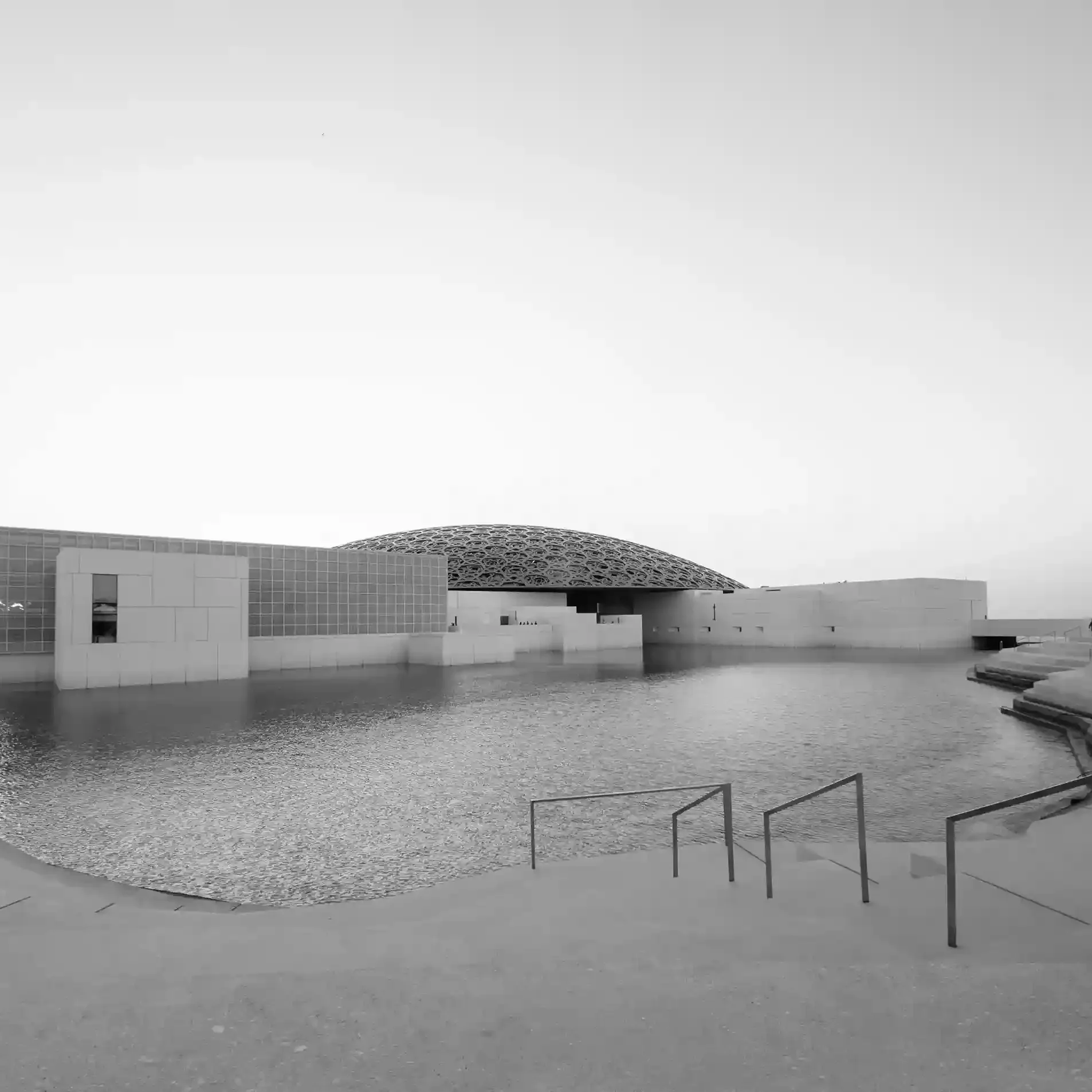 Louvre Abu Dhabi museum with iconic dome architecture