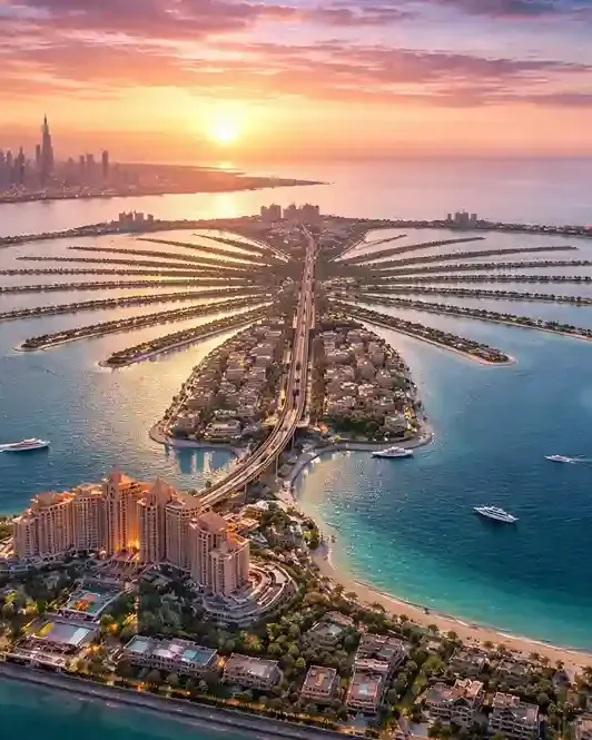 Dubai city skyline with iconic skyscrapers showcasing a Dubai city break travel package