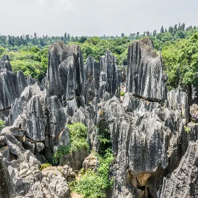 Stone Forest and scenic landscapes in Kunming, China