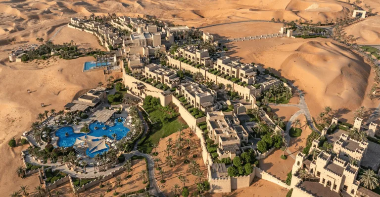 Breakdown of flight, hotel, and land package costs for a Dubai trip from India