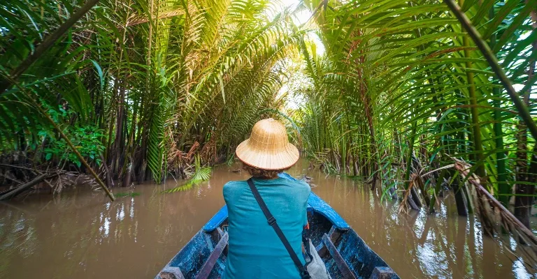 Mekong Delta floating market and river boat experience in Vietnam