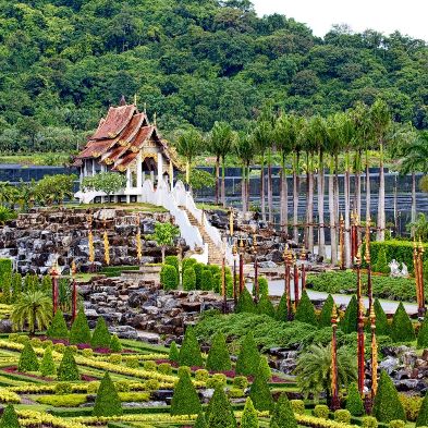 Nong Nooch Tropical Garden with landscaped gardens near Pattaya
