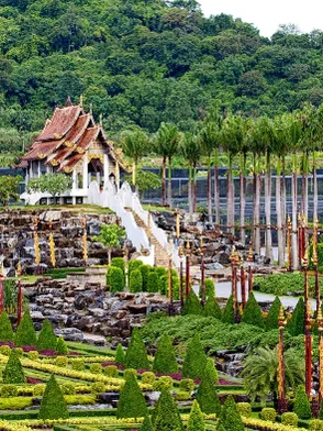 Nong Nooch Tropical Garden with landscaped gardens near Pattaya