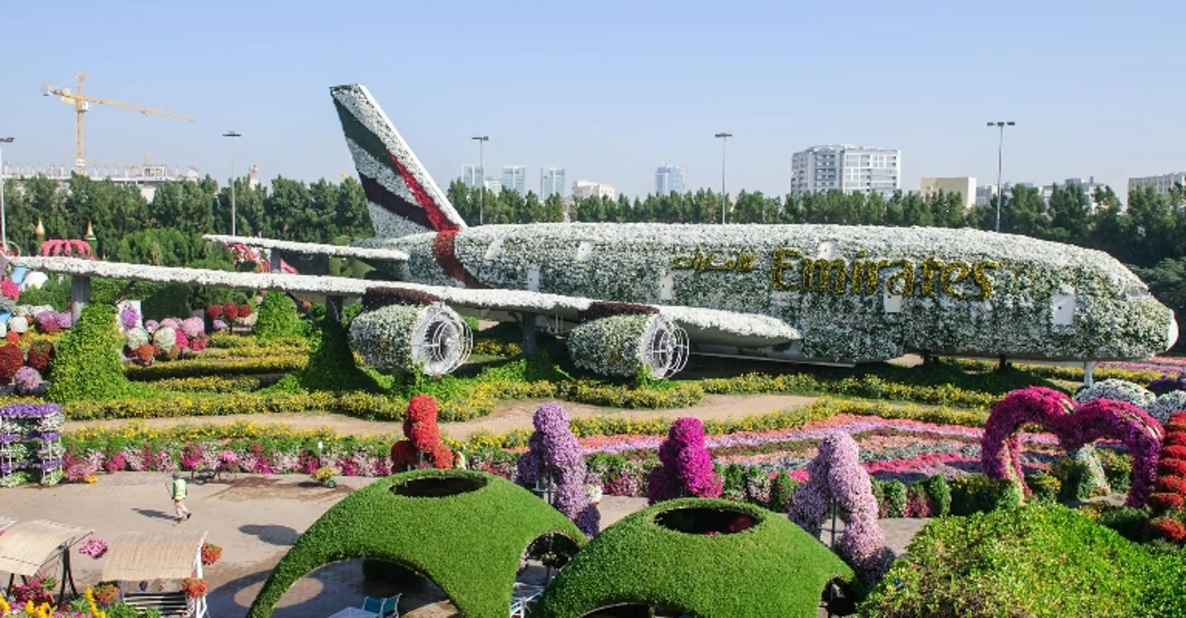 Emirates A380 floral installation at Dubai Miracle Garden
