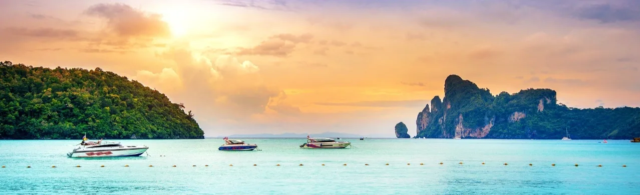 Thailand travel experiences featuring tropical beaches, cultural landmarks, and vibrant city life