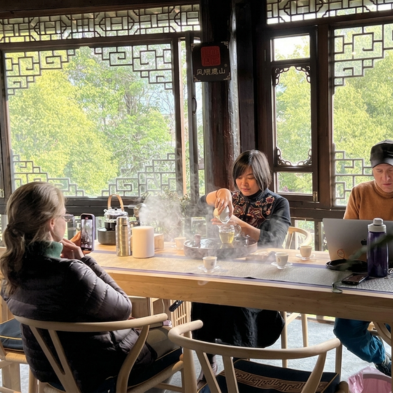 Private tea tasting hosted by a local tea master featuring premium Pu'er tea in Lijiang