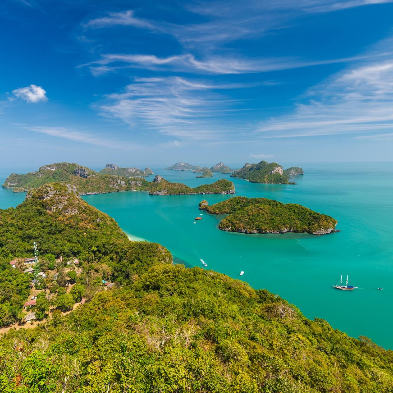 Ang Thong National Marine Park limestone islands and lagoons