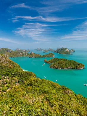 Ang Thong National Marine Park limestone islands and lagoons