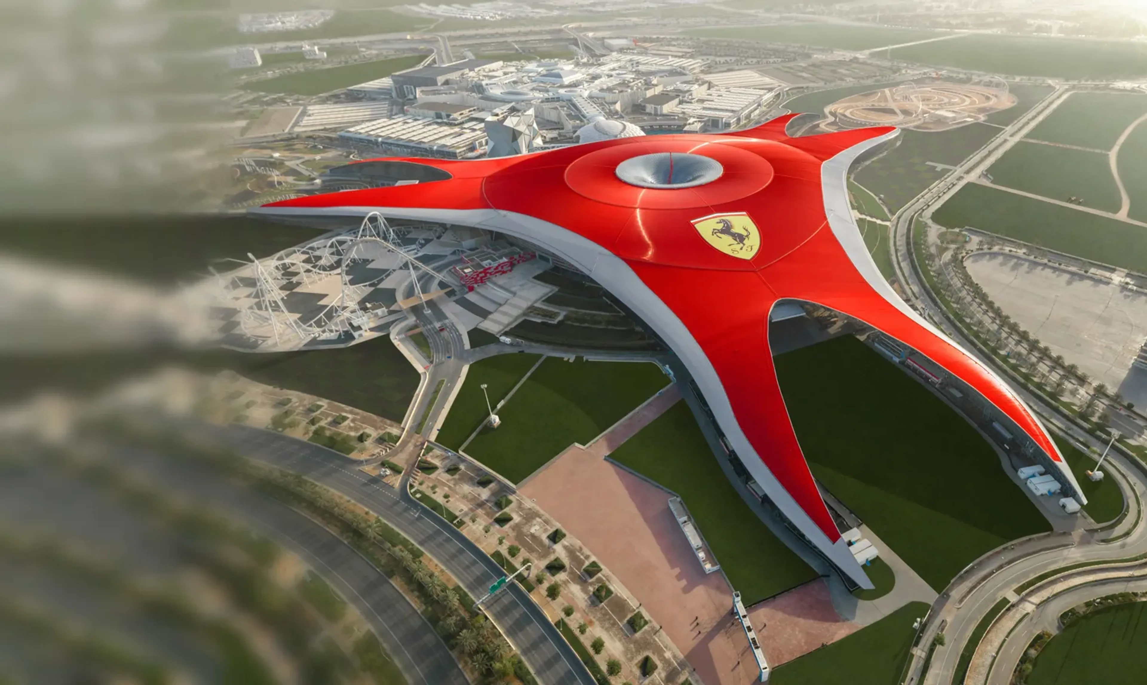 Ferrari World Abu Dhabi with Formula Rossa roller coaster