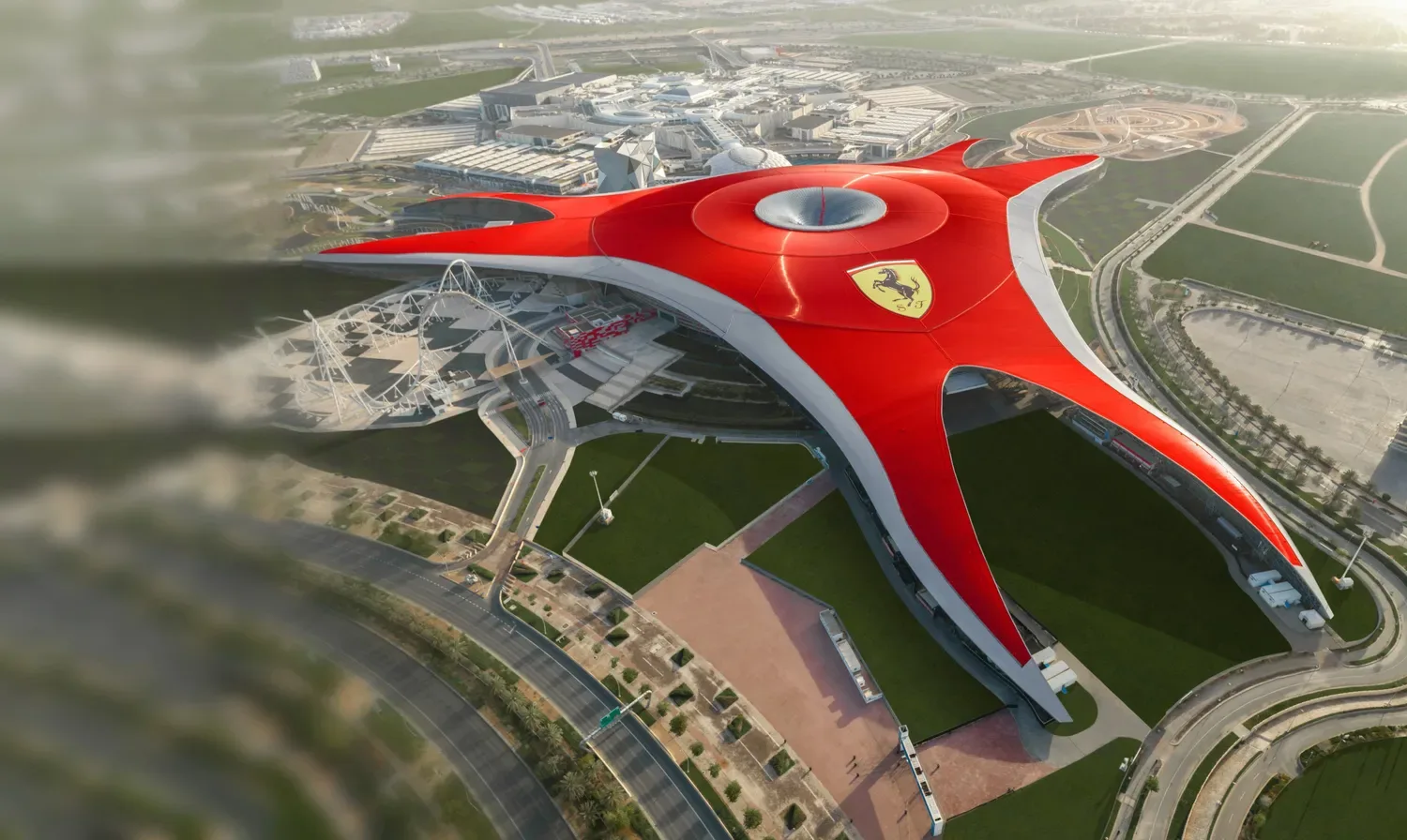 Ferrari World Abu Dhabi with Formula Rossa roller coaster