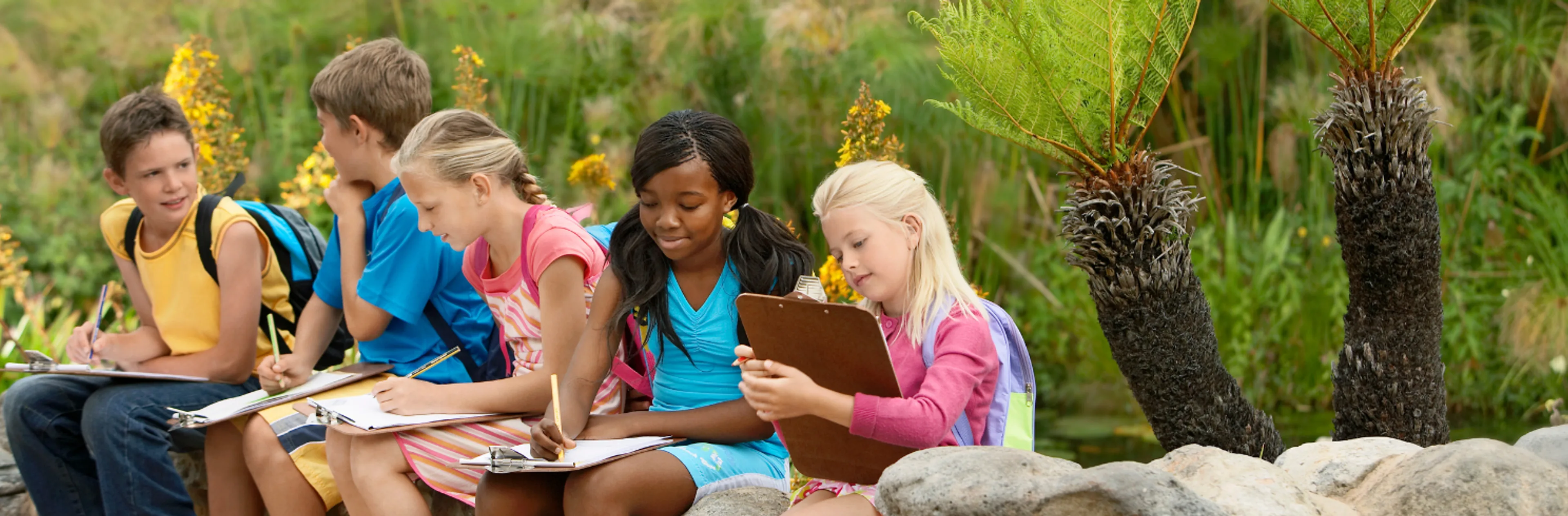 Students on a school field trip in the UAE