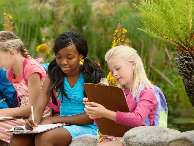 Students on a school field trip in the UAE