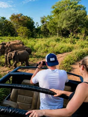 Natural forest and elephant safari at Hurulu Eco Park